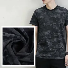 Напечатанная камуфляжная эластичная трикотажная ткань три-ди Мужская Профессиональная эластичность имитация жаккарда камуфляжная ткань для мужчин
