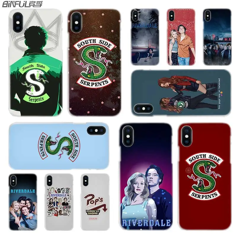 BINFUL iphone case cover transparent coque for iPhone X XR XS Max 8 7 6s 6 Plus 5 5s 5c SE 4s 4 American TV Riverdale