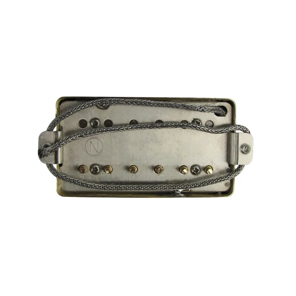 FLEOR Набор LP электрогитары Humbucker Пикап Alnico 5 шеи и моста с черной изогнутой рамкой