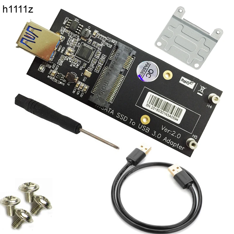 5Gbps USB 3.0 to mSATA HDD Enclosure USB3.0 mini-SATA Hard Disk Adapter M2 SSD External Mobile Box | Компьютеры и офис