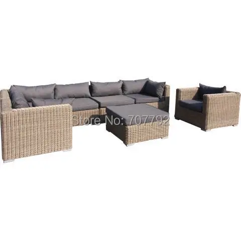 Новинка! Набор уличных 6 местных плетеных диванов|wicker lounge|wicker sofa setoutdoor set |
