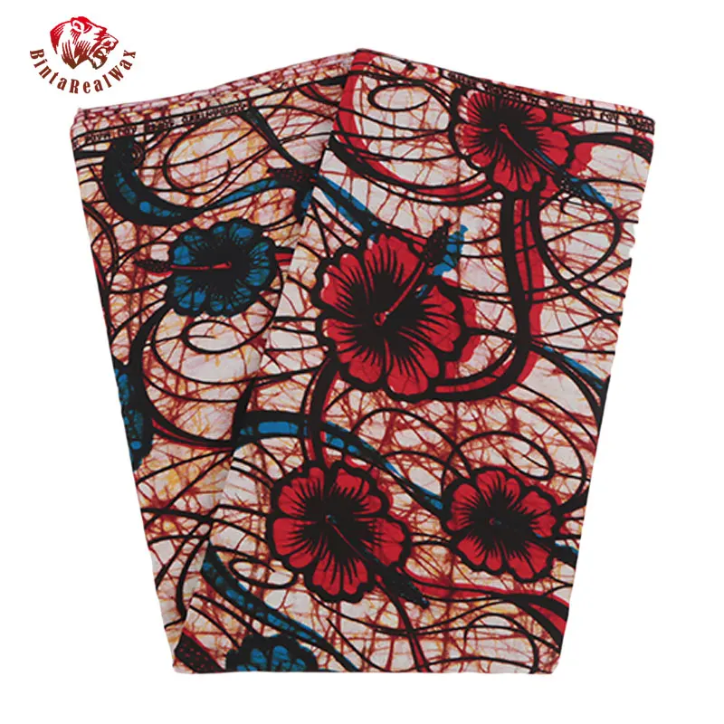 

2017 Latest High Quality Hot Sale 100% Cotton 6 Yards Real Wax Dutch Wax African Wax Hollandais PL318