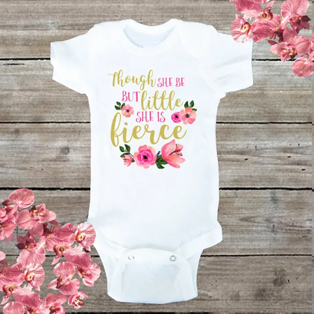 floral baby onesie