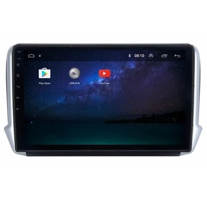 Clearance 10.1" 2.5D IPS Android 8.1 Car DVD Multimedia Player GPS for Peugeot 2008 208 2013 2014-2016 audio car radio stereo navigation 2
