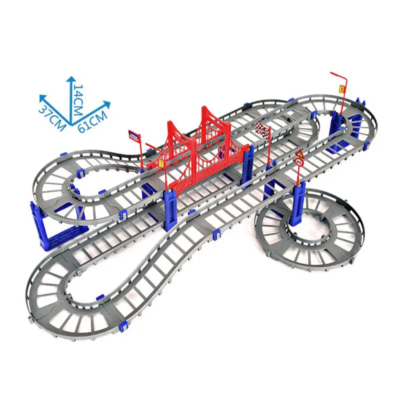 Электрический вагон Набор обучающих игрушек для детей DIY сборная игрушка гоночный трек и электрические поезда