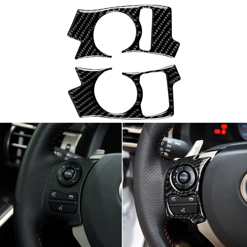 2 шт. для Lexus Is250 300 H аксессуары из углеродного волокна рулевое колесо передач внутренняя наклейка украшение