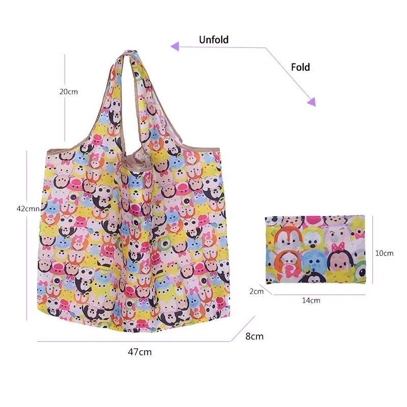 Cartoon Reusable Shopping Bag Recycle Waterproof Oxford Women Storage Handbags Supermarket Large Tote Bag Foldable Grocery Bags Cartoon Reusable Shopping Bag Recycle Waterproof Oxford Women Storage Handbags Supermarket Large Tote Bag Foldable Grocery Bags