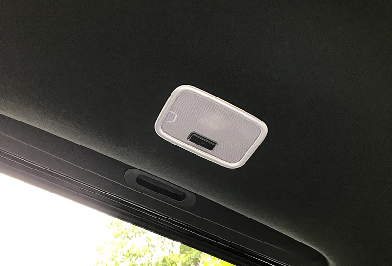 

Car Styling Accessories 1PCS ABS Matte Interior Rear Roof Dome Reading Light Lamp Cover Trim For Hyundai Kona 2017 2018