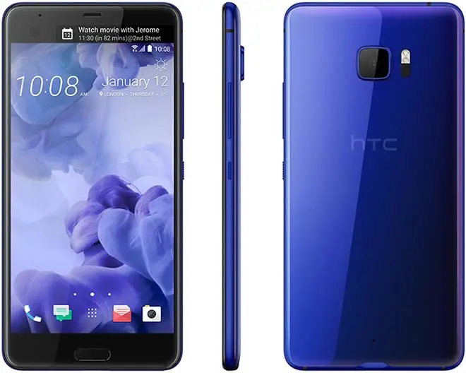 Htc U Ultra 4 Гб ОЗУ 64 Гб ПЗУ четырехъядерный процессор Snapdragon 821 камера 12 МП NFC Nano SIM быстрое зарядное устройство 3,0 одна sim-карта LTE смартфон - Цвет: Blue