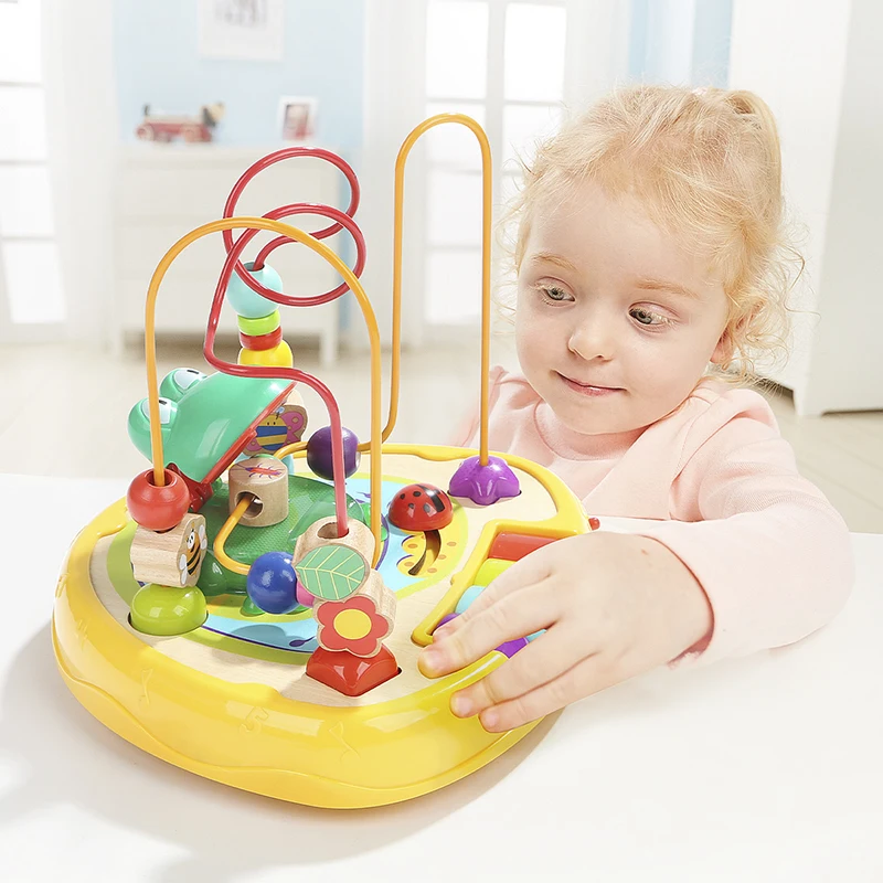 

TOPBRIGHT Baby music enlightenment frog keyboard children's puzzle bead beaded toy with lights