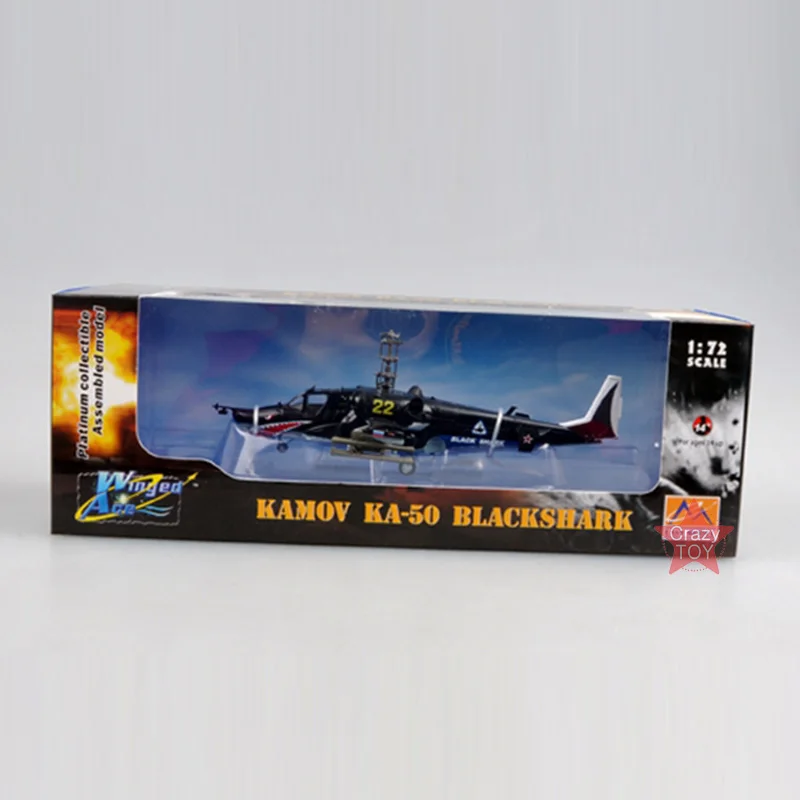 Easy Model ВВС России Ka-50 черный вертолет Shark 1/72 весы Готовая модель игрушки для сбора подарок 37023