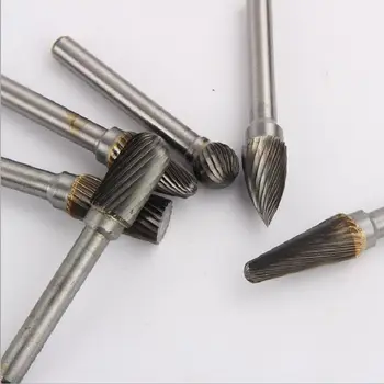 

3PCS ACDEF Carbide Rotary Tool Rotating Burrs Hardmetal Burrs TC Cutters Carving Trimming Milling Cutter Metal Polishing Head