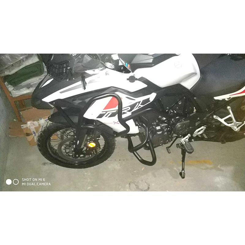 

Crash Bars Engine Guard Rail Motor Fence Bumper Front Side Protector For Benelli TRK502 bumper motorcycle protective gear drop