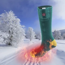 Открытый зимний теплый нагревательный Комплект носков с перезаряжаемой батареей, носки с подогревом для мужчин и женщин, походные альпинистские гетры для ног