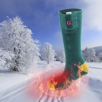 

Outdoor Winter Warm Heating Socks Kit Rechargeable Battery Heated Socks for Man Women Camping Hiking climbing Foot warmer
