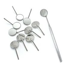 10 шт. зеркало+ ручка стоматологическое зеркало из нержавеющей стали рот зеркало Стоматологическая гигиена набор инструментов стоматологический отражатель стоматологические инструменты