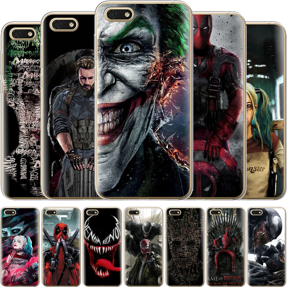 

Venom Pattern TPU Case For Huawei Y6 Prime 2018 Honor 7A Pro Silicone Case Cover For Honor 10 9 8 Lite Honor 7A Phone Cases
