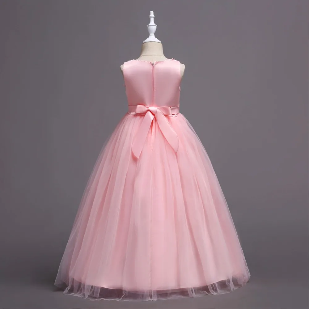 CAILENI Kids Lace Dress Pageant Flower Girls Long Dresses for Birthday Wedding Party Design Summer Children Frock 4 - 13 Years CAILENI Kids Lace Dress Pageant Flower Girls Long Dresses for Birthday Wedding Party Design Summer Children Frock 4 - 13 Years