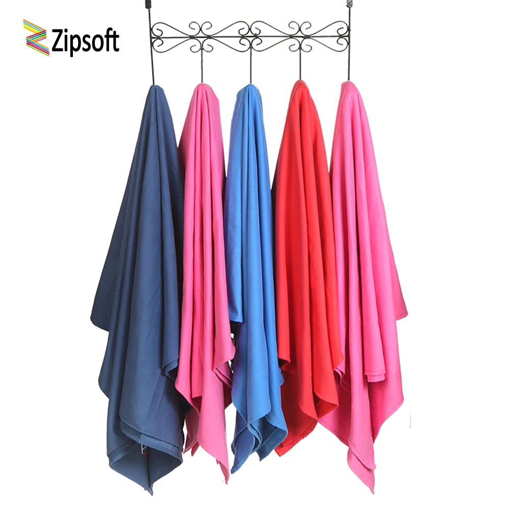 Пляжное полотенце Zipsoft для спорта ванной тренировок путешествий быстросохнущее