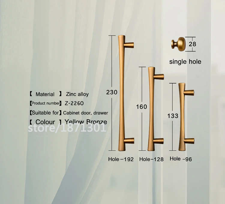 3,7"~ 7,55" желтый бронзовый Шкаф Тянет ручки комода выдвижные ручки кухонный дверной т бар ручки для мебели оборудование