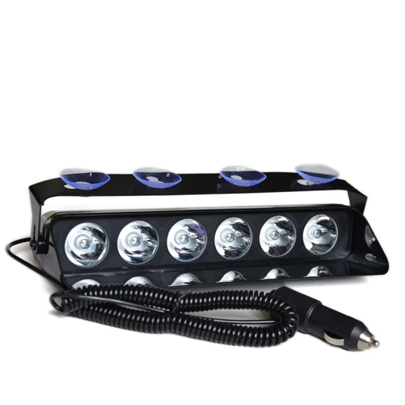 12V 24V 18W Car Led beacon lights EMS Emergency Police Fireman warning flash dash fog light