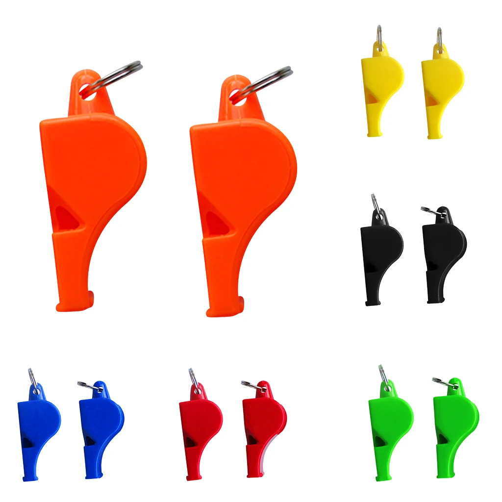 2pcs Safety Whistle Super Loud Sports Referee Whistle Emergency Survival tool for Outdoor Hiking Camping Fishing Travel Silbato