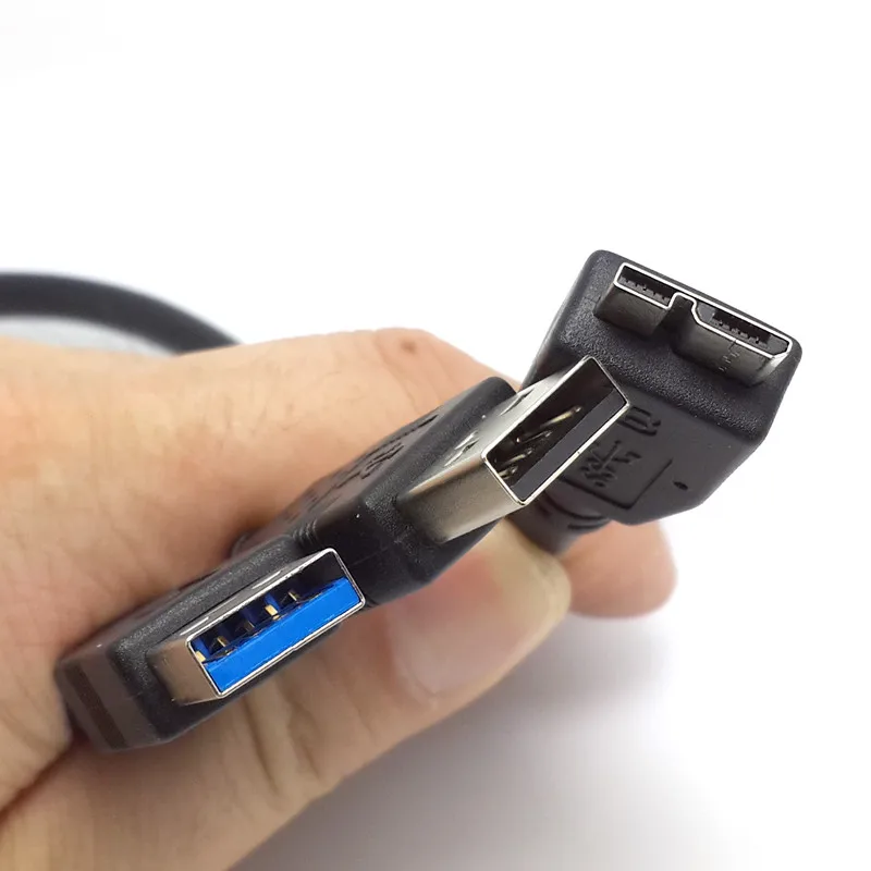 50 см длинный кабель Два USB3 0 A штекер Micro USB 3 B для мобильного жесткого диска с