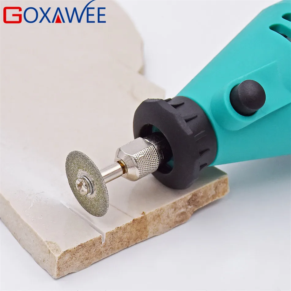 GOXAWEE 2 шт. электрическая мини-ДРЕЛЬ Dremel стиль Электрический Роторный инструмент переменная скорость с аксессуарами Мощность Инструменты