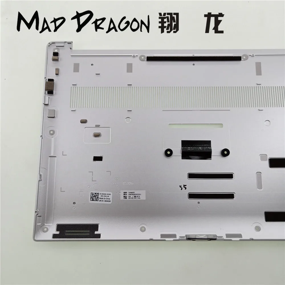Бренд MAD DRAGON ноутбук новая Серебристая белая Нижняя крышка для Dell XPS 15 9570/Precision 5530