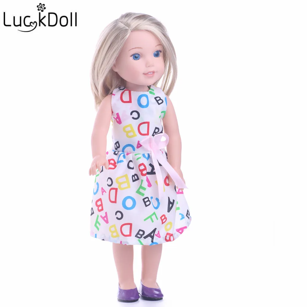 Luckydoll новая кукла одежда аксессуары юбка подходит для 14,5 дюймов Американская женская кукла игрушка детский лучший праздничный подарок