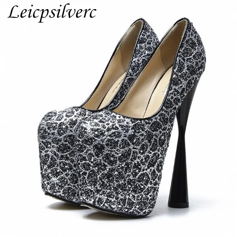 

New super high rough heel 20cm shallower shallowly color sequel