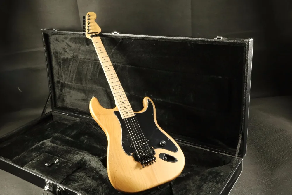 High End Quality evh guitar kit black pickguard floydrose tremolo electric guitar Guitarra