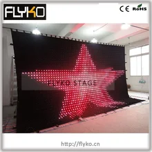 4 м* 6 м p100mm высокая яркость светодиодный экран занавес PC контроллер