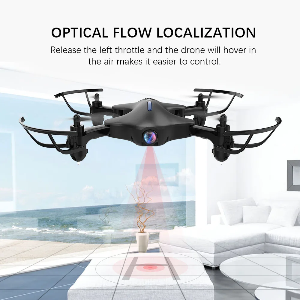 

Mini Drone With Camera HD 720P FPV WIFI Selfie Camera Drone RC Quadcopter Foldable Helicopter Headless Altitude Hold Mode AT146