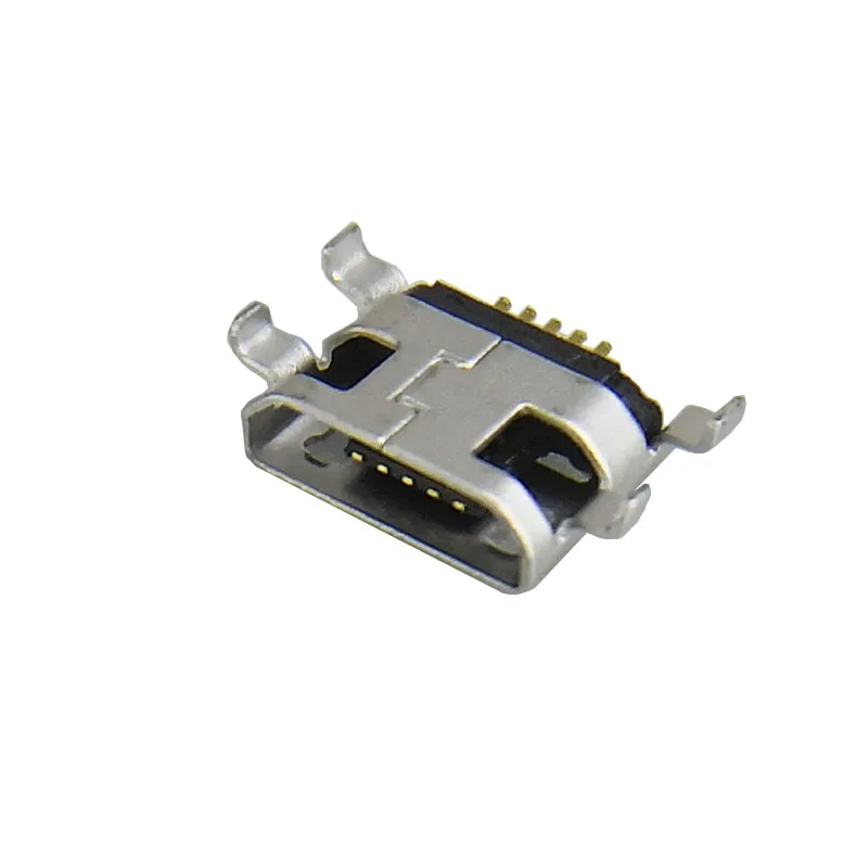 20 шт./лот 4 футовый DIP 5 контактный разъем Женский Плоский порт Micro USB концевые