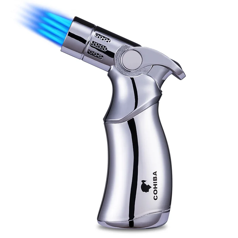 

Cigar lighter pipe big lighter windproof torch straight into the inflatable gas lighter cigarette lighter