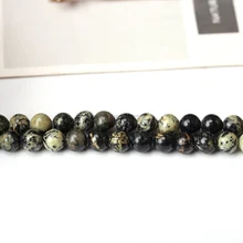 Натуральный фейерверк нефрит горячие продажи драгоценный камень бусины Феникс черный горошек нефритовый бисер аксессуар для изготовления ювелирных изделий Китай цена завода