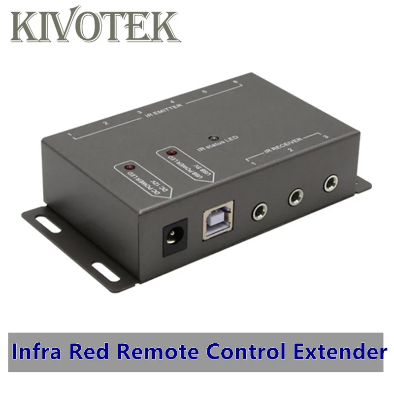 

Infrared Remote Extender Splitter Adapter 6 Emitters 1 Receiver Hidden IR Repeater System Kit 3x6 For HDTV PC DVD Free Shipping