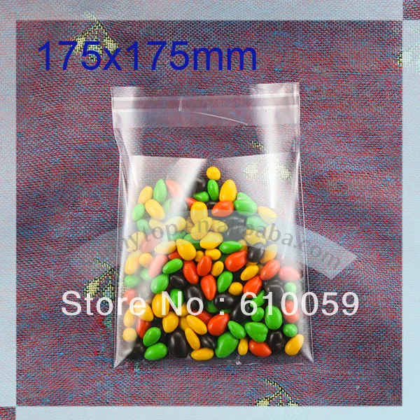 clear cellophane bag self seal bags 175x175mm candy bags cookie bag