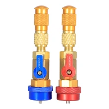 Автомобильный Кондиционер клапан сердечник R134a Быстрый удаление установщик низкого давления хладагент фреон адаптер Комплект клапан сердечник инструмент для удаления