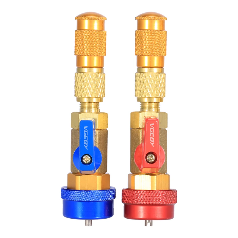 

Car Air Conditioning Valve Core R134a Quick Remover Installer Low Pressure refrigerant freon adapter kit Valve Core Remover Tool