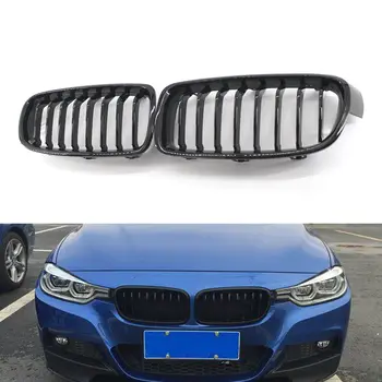 

Gloss Black 8 Slat Front Kidney Grille Grill for BMW F30/F31 F35 320i 330i Sedan/Wagon 12-15 4 Door