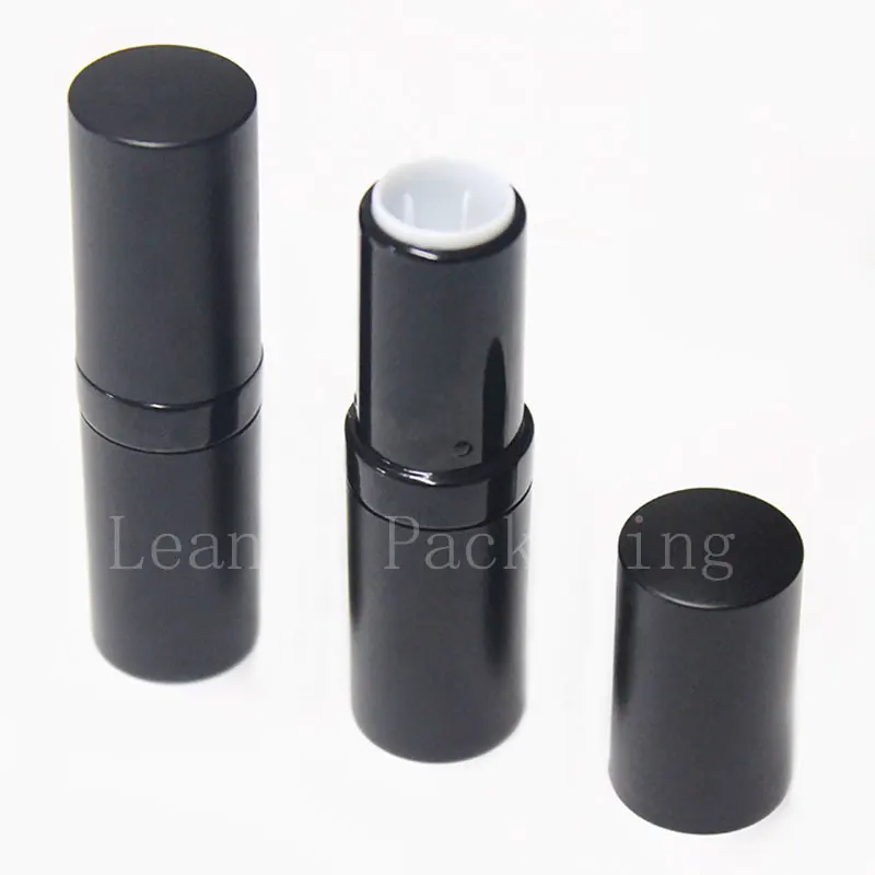 black round lipstick tube containers, lip balm bottle high quality cosmetic makeup lip stick