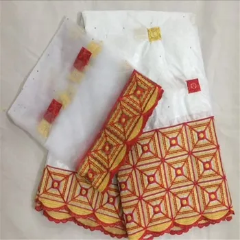 

Cassiel nigerian bazin lace fabric for dress New arrival bazin riche wih beads embroidery riche getzner fabric 7yards