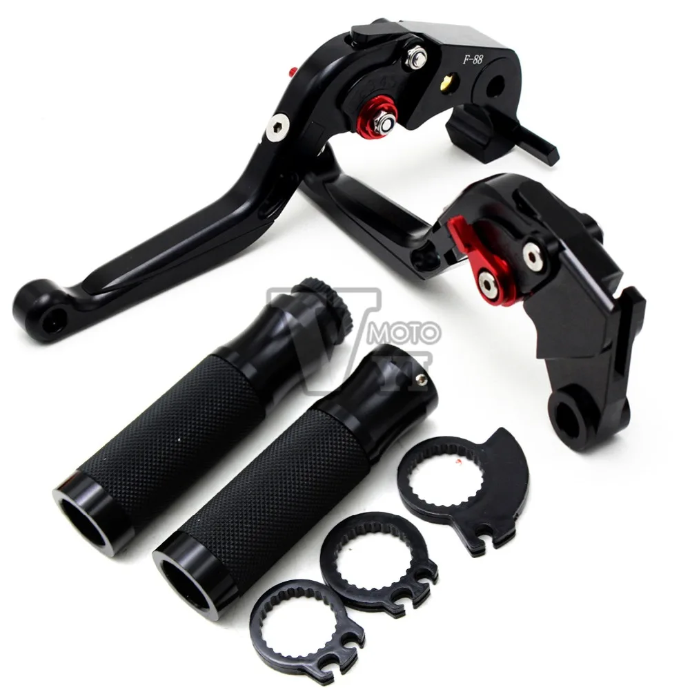 

7/8''22MM Motorcycle Brake Clutch Levers&Handlebar Hand Grips Set For Ducati HYPERMOTARD 796 2010-2012 821/HYPERSTRADA 2013-2015