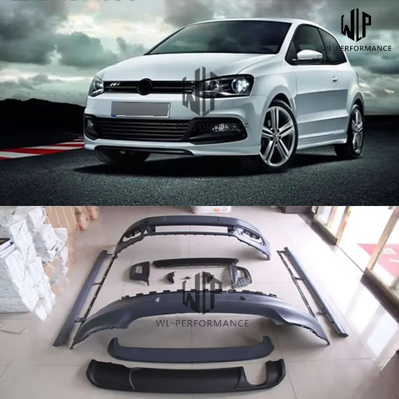 Комплект для кузова автомобиля Polo GTI R-Line высококачественный ПП Неокрашенный