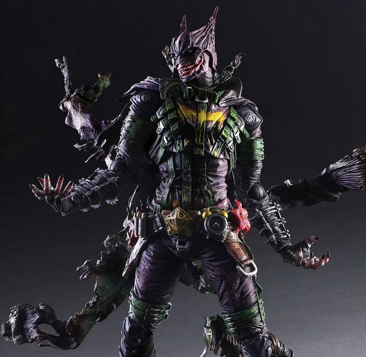 Billig Batman Figur Gogues Galerie Joker Batman Play Arts Kai Spielen Kunst KAI PVC Action Figure Bat Mann Bruce Wayne 26 cm Puppe Spielzeug