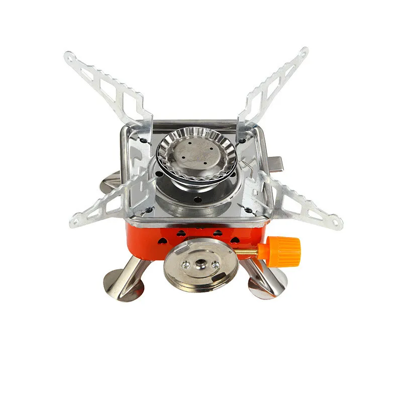 

Card stove outdoor head portable folding camping four-way tent heater equipment propane gas burner
