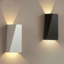2015 New Modern Lampara Led Pared Iron Reading Light Headboard White Black Indoor Wall Lamp Bedroom