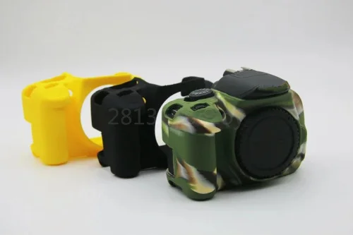 

Nice Soft Silicone Rubber DSLR Camera Video Bag For CANON 600D 650D 700D Protective Body Cover Case Skin Camera Bag